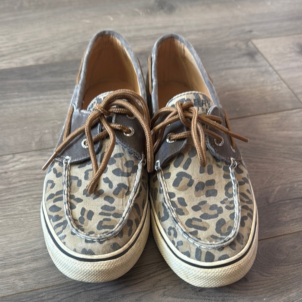 Leopard Print Women's Boat Shoes